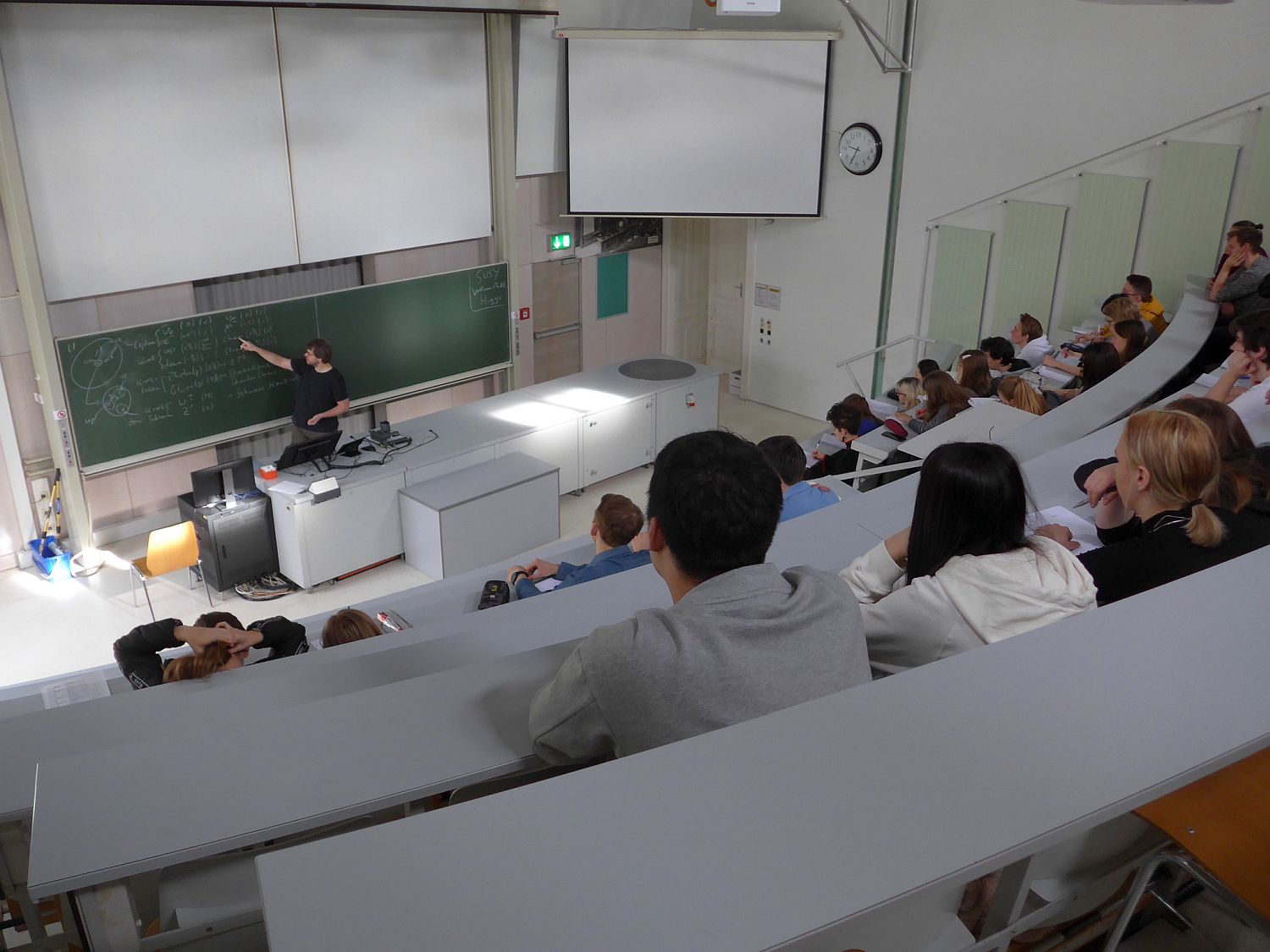 Vorbereitung im Hörsaal